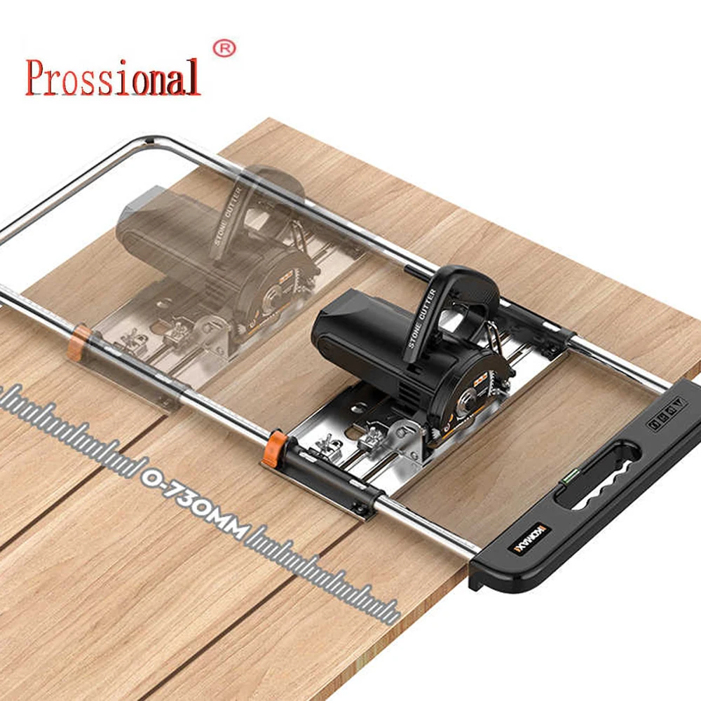 

Saw Guide Rail For 4/5/7 Inches Electricity Circular Saw Multi-function Cutting Marble Machine Stone Cutter Hand Trimmer Base