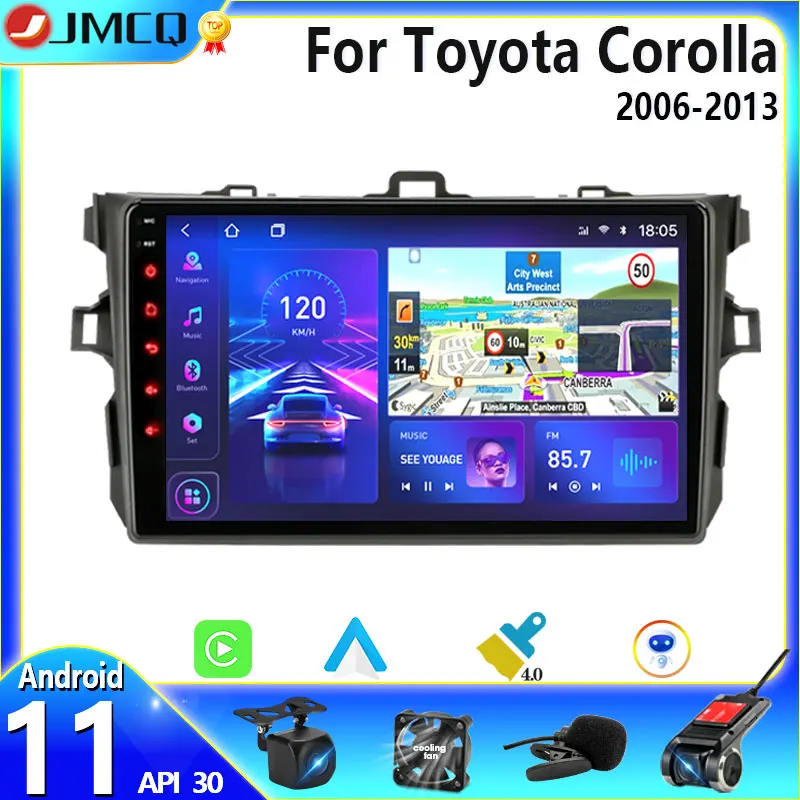 

Автомагнитола 2DIN Android 11 для Toyota Corolla E140 / 150 2006 2007-2009 2010 2011 2012 2013 мультимедийный видеоплеер 2DIN DSP DvD