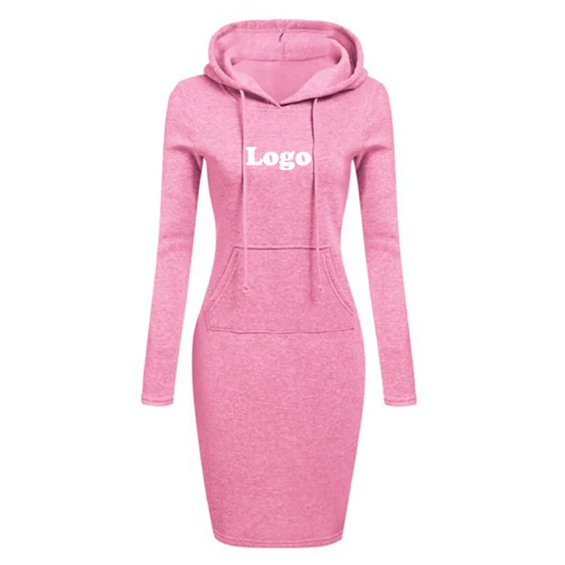 Mode Elegante Vrouwen Bodycon Jurken Pullovers A-Line Office Pocket Casual Aangepaste Lange Mouw Mini Jurk Slanke Jurk