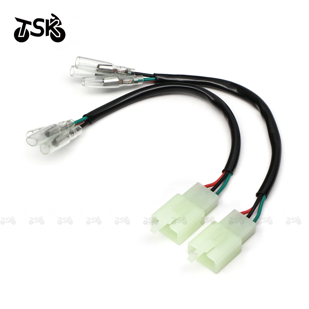 3 Line Turn Signal Marker Wire Adapter Plug Harness Connector Wires For Honda Converter Motorcycle Accessories