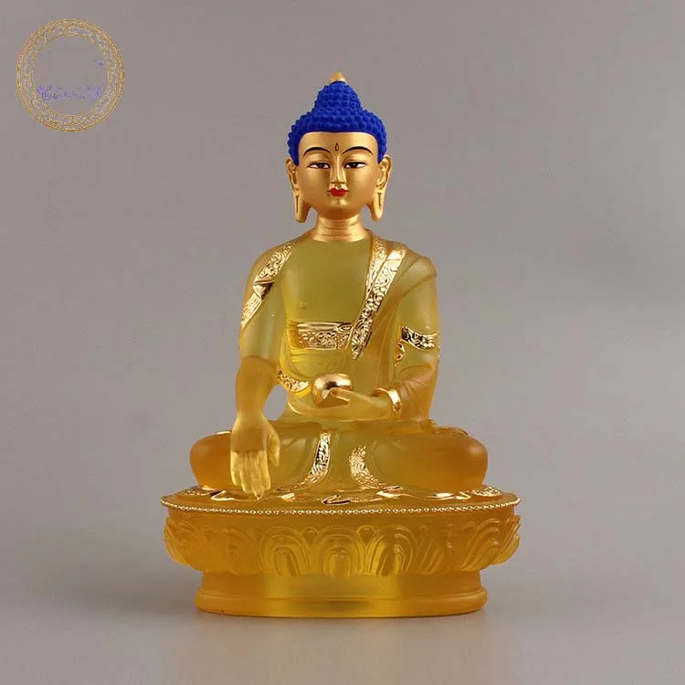 Southeast Asia faith home Store SAFE GOOD LUCK Talisman Amitabha Sakyamuni Medicine Tathagata Buddha FENG SHUI Sculpture statue