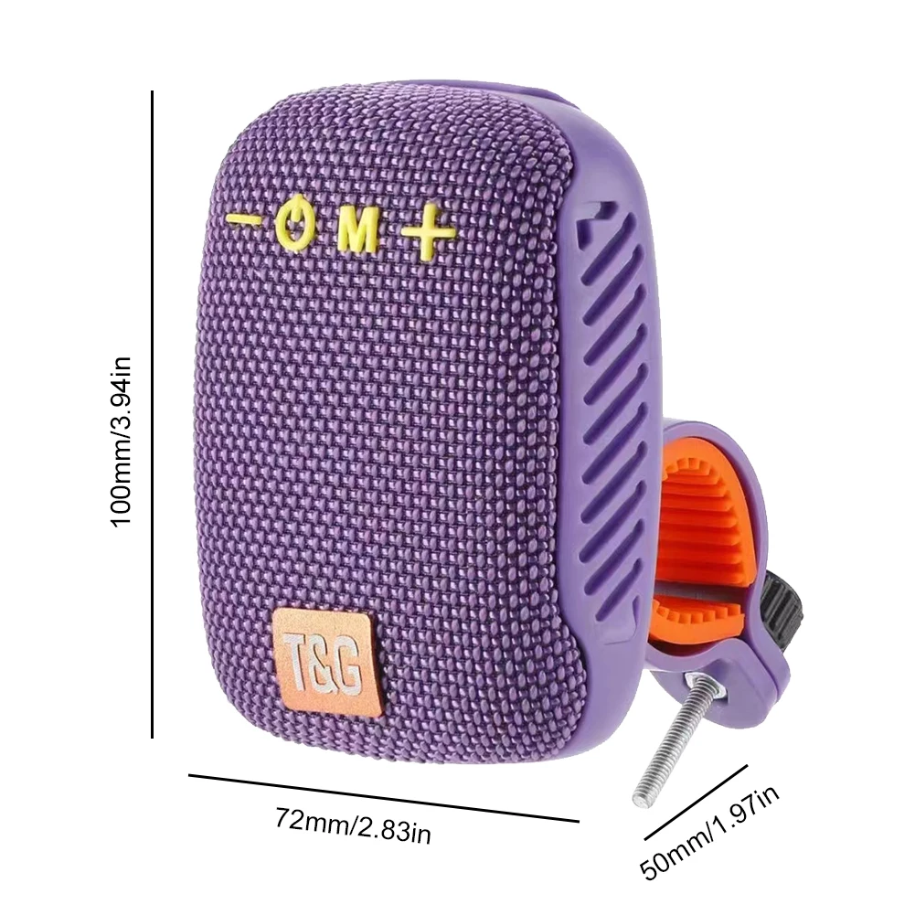 Portable Bike Louder Speaker Type-C USB Rechargeable Waterproof Bluetooth-compatible for Scooter Motorcycle Outdoor Boombox