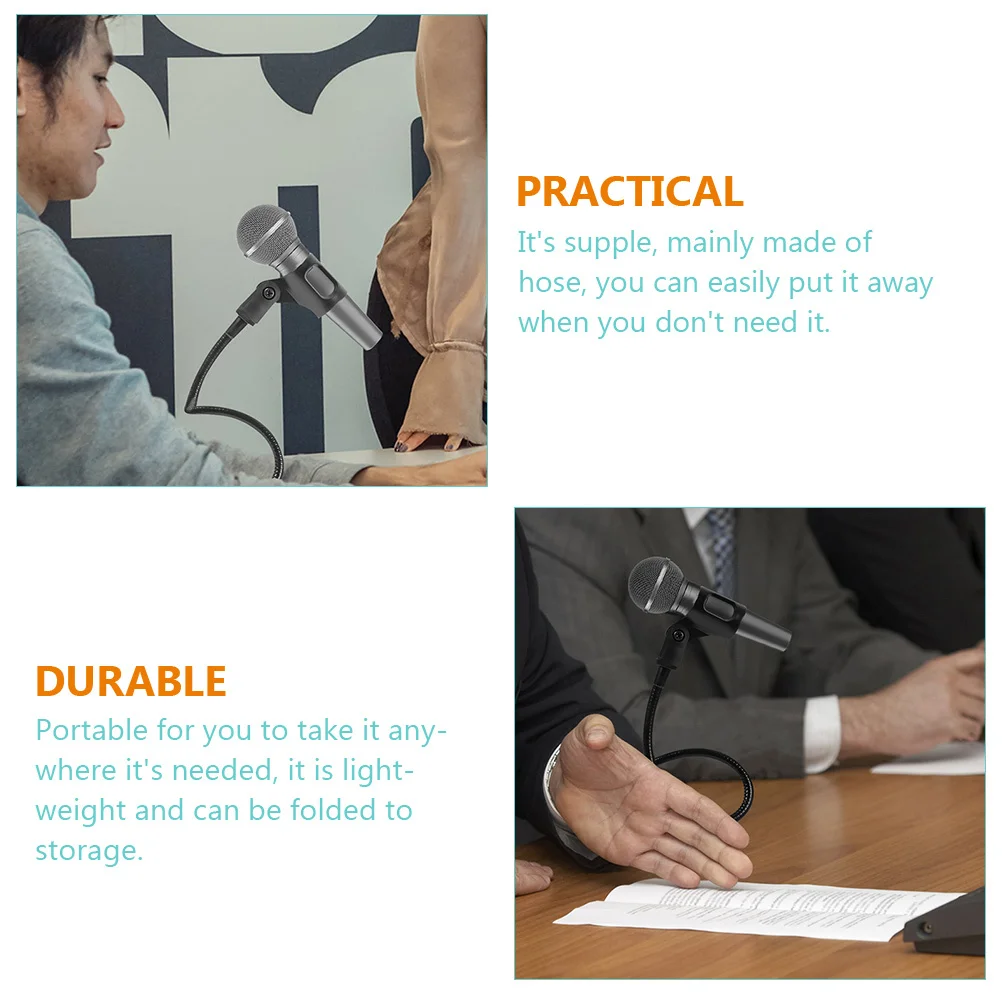 

Goose Neck Microphone Stand Flexible Hose Holder Adjustable Universal Mic Rack For Recording Live Iron Storage Racks