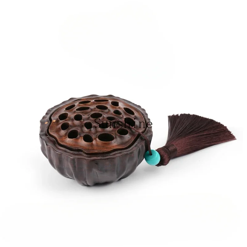 Zen creative lotus pod agarwood incense burner ornament