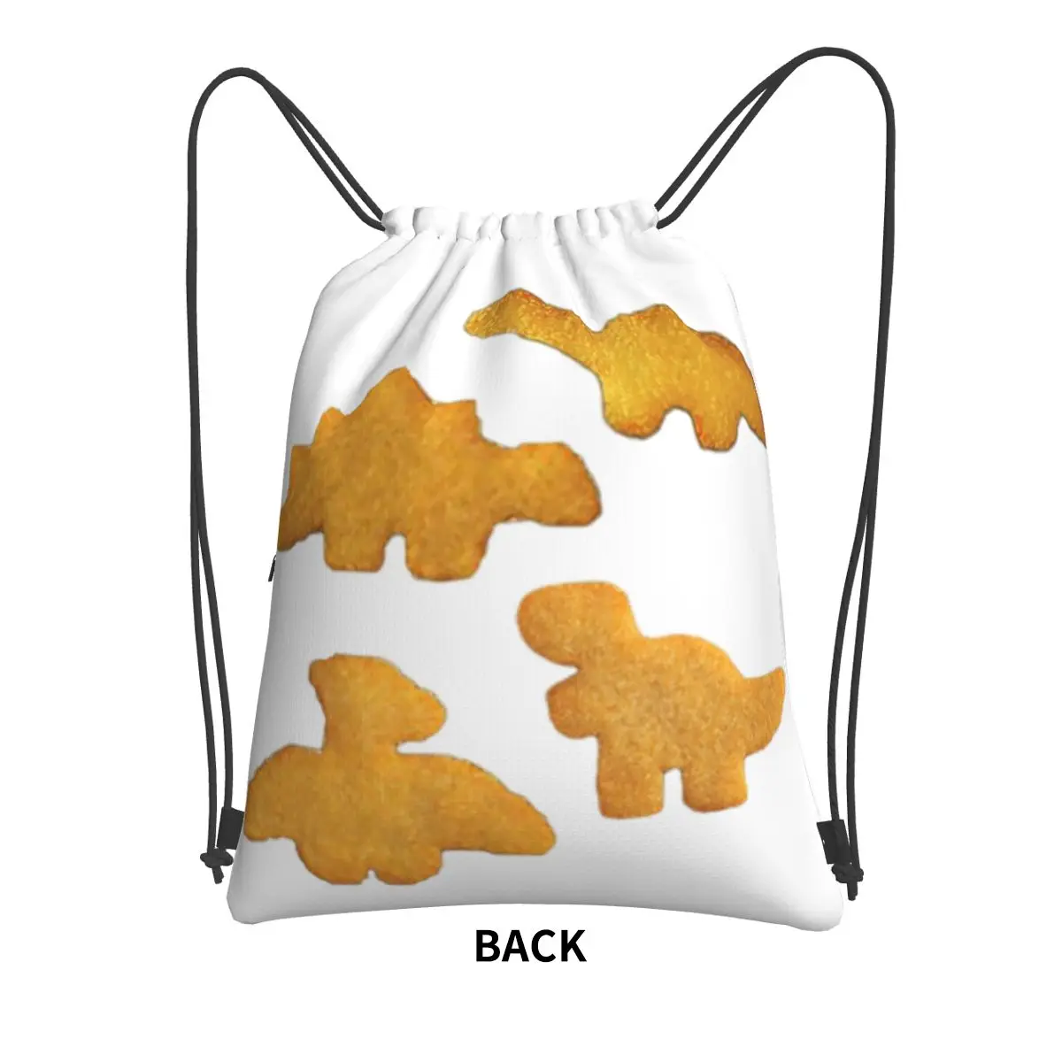 Dino Nuggets tragbare Rucksäcke Kordel zug Mode Kordel zug Bündel Tasche Schuhe Taschen für Schüler