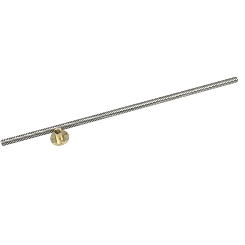 CORA T8 Diameter 8mm Rod Trapezoidal Screw Aluminum 300/350/400/500/600mm