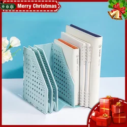 Deli 3/4 Grids Retractable File Holder Desktop Bookends Desk Organizer Magazine File Organizer Creative DIY Book Organizer