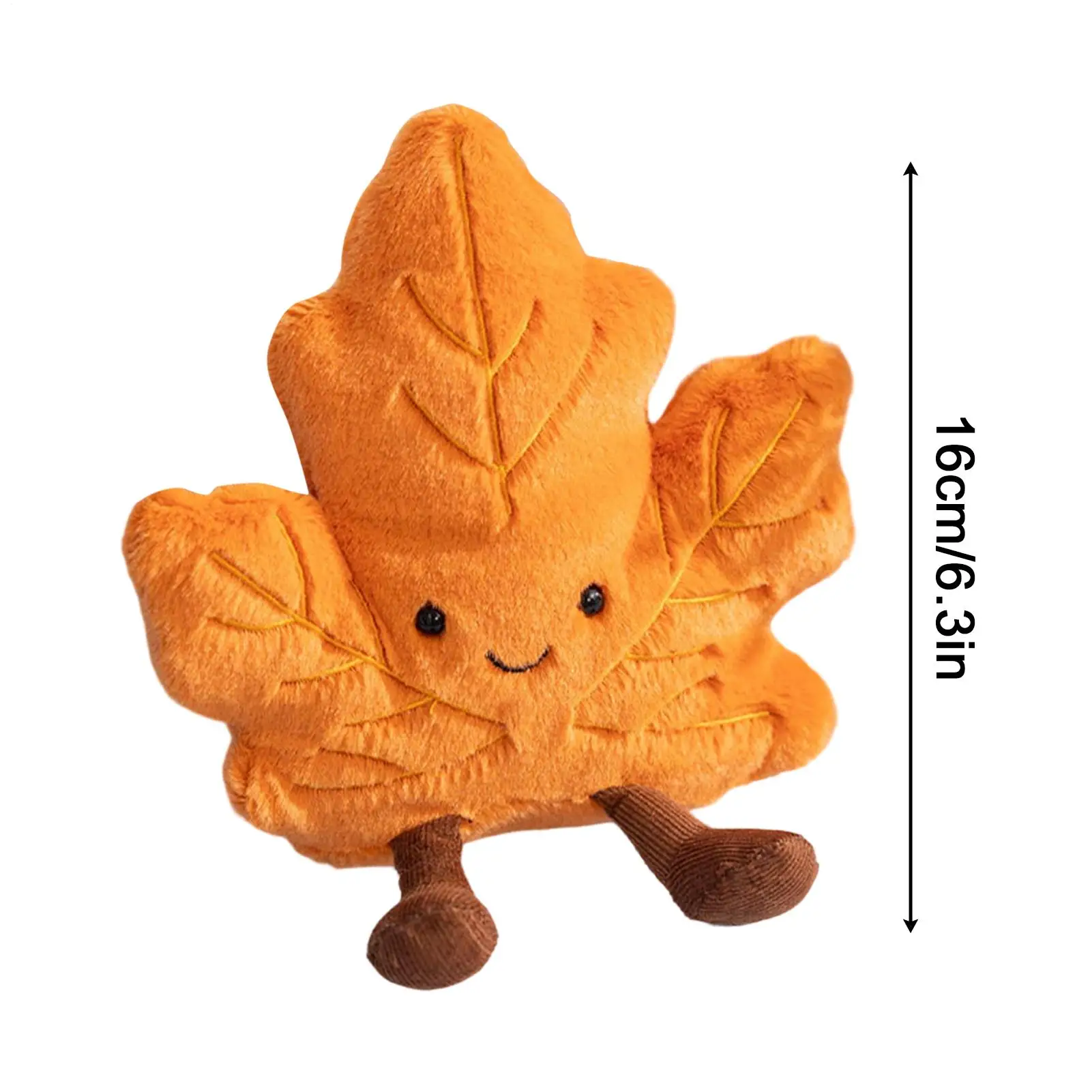 Almohada de hojas de peluche Kawaii, juguetes de cojín, hoja de arce suave, planta de Ginkgo, juguetes de peluche completos, decoración para fiesta navideña, regalo