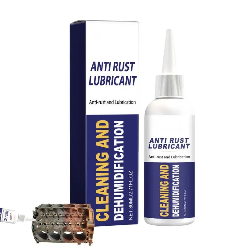 

Anti Rust Lubricant 80ml Liquid Cleaner Lubricant Car Maintenance Supplies Effective Protective Cleaning Liquid