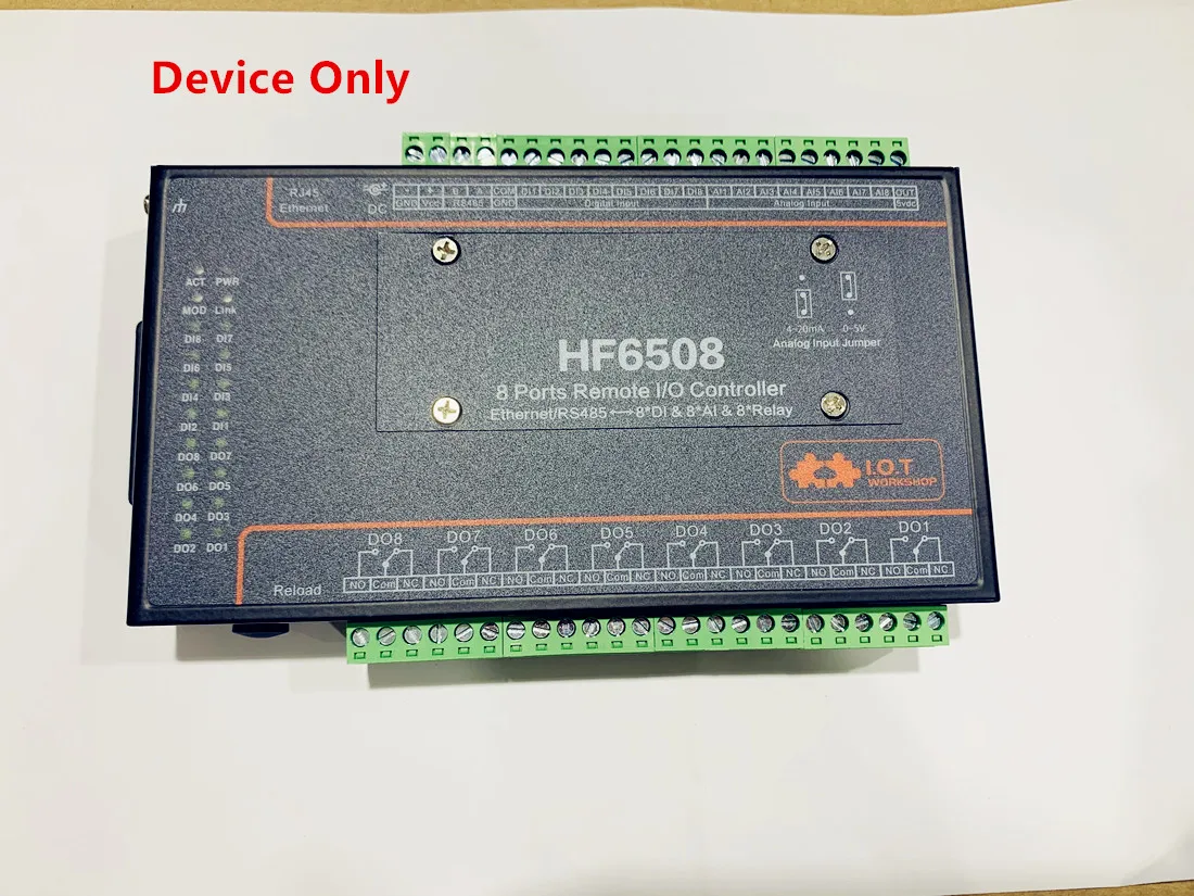 

Home Hf650 Industrial Di Do Way Io Controller Ethernet Rs485 8ch Remote Relay Ethernet Remote Controller