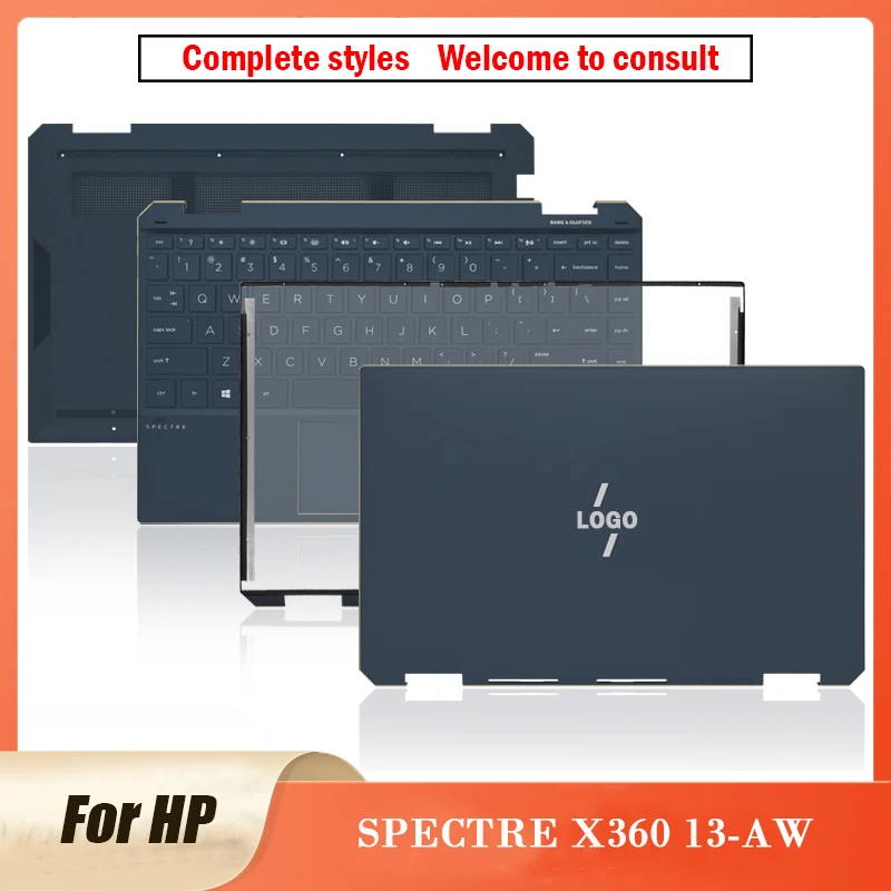 

Новинка, оригинал, для ноутбука HP SPECTRE X360 13-AW, задняя крышка ЖК-дисплея, передние петли, подставка для рук, нижняя искусственная поверхность 13-AW, 13,3 дюйма