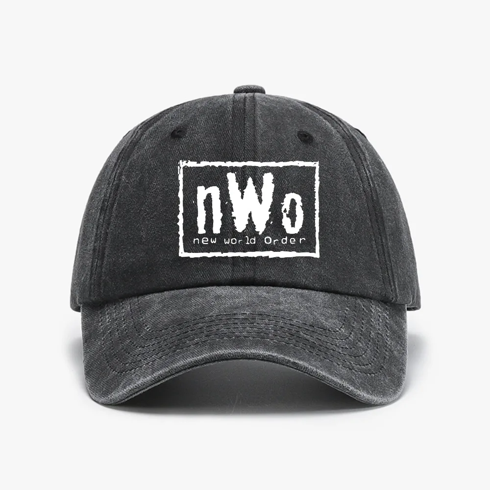 

NWO Baseball Cap New World Order Casual Unisex Washed Denim Hat Outdoor adjustable Sports sun Snapback Caps