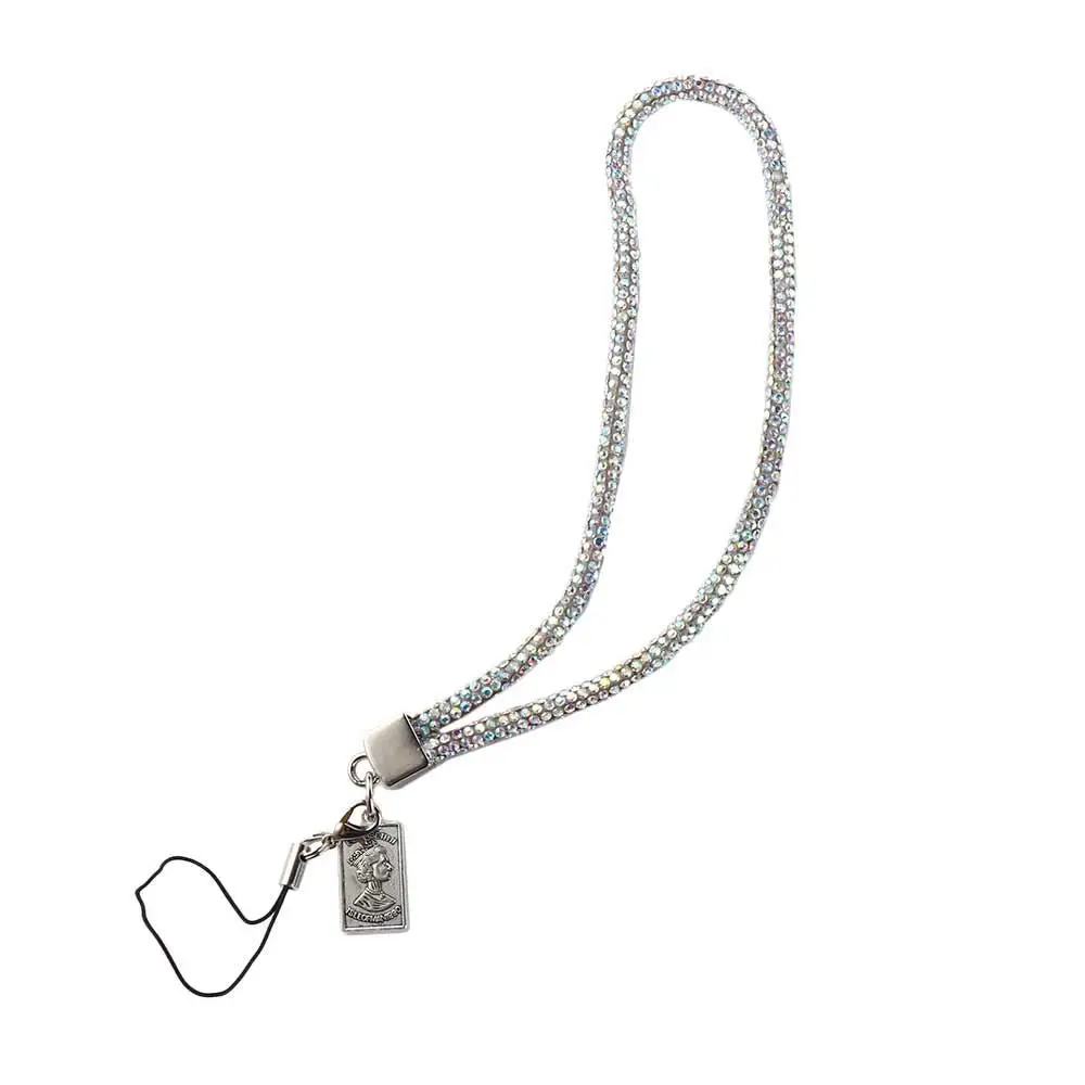 

Ремешок для телефона с полным покрытием стразами, цепочка на запястье с бриллиантовым кулоном, короткий шейный ремешок со стразами, защита от потери, ремешок для телефона с бриллиантами