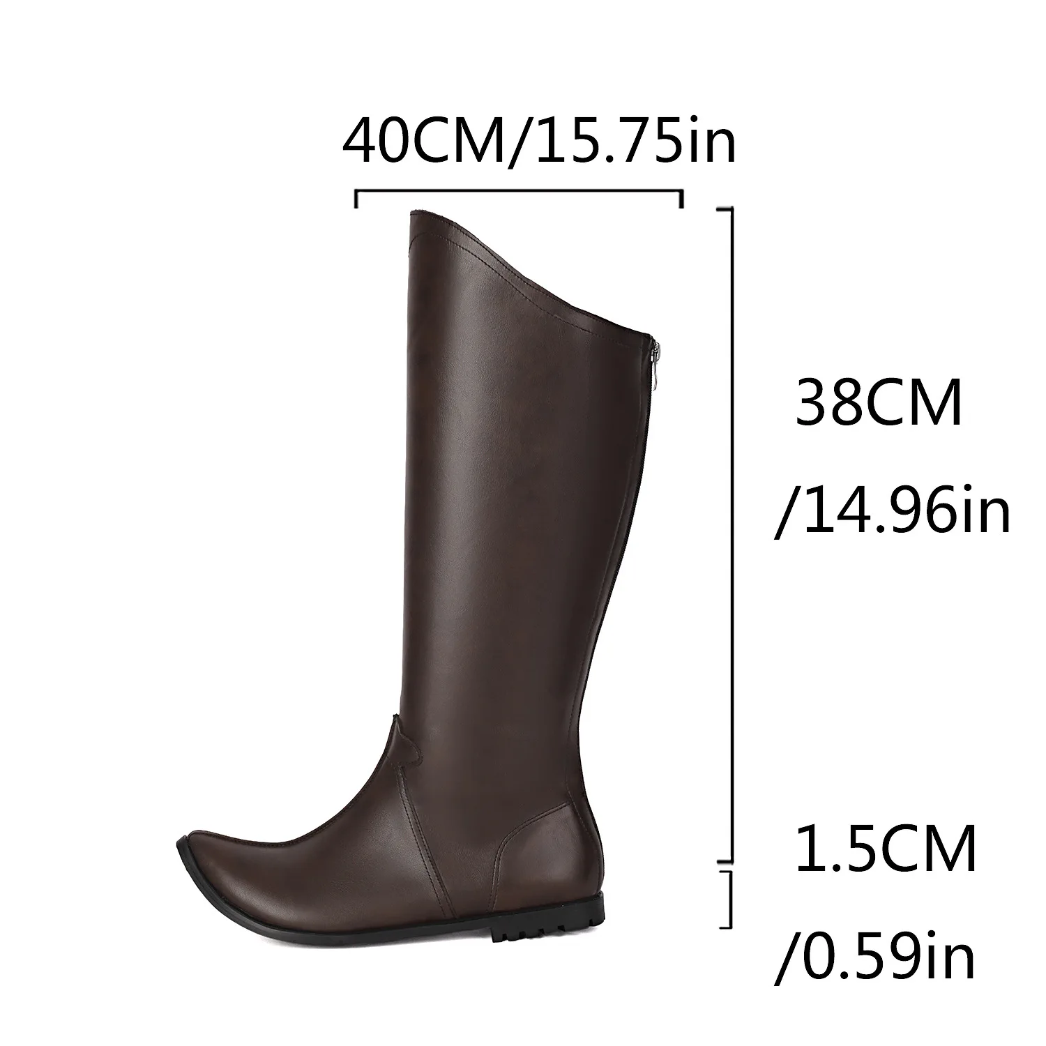 Vintage Renaissance Spitze Kniehohe Stiefel für Damen, Schwarz, mit Reißverschluss Hinten, Kniehohe Piratenstiefel, Elfen-Halloween PU-Leder Hohe Schuhe – Detail 2