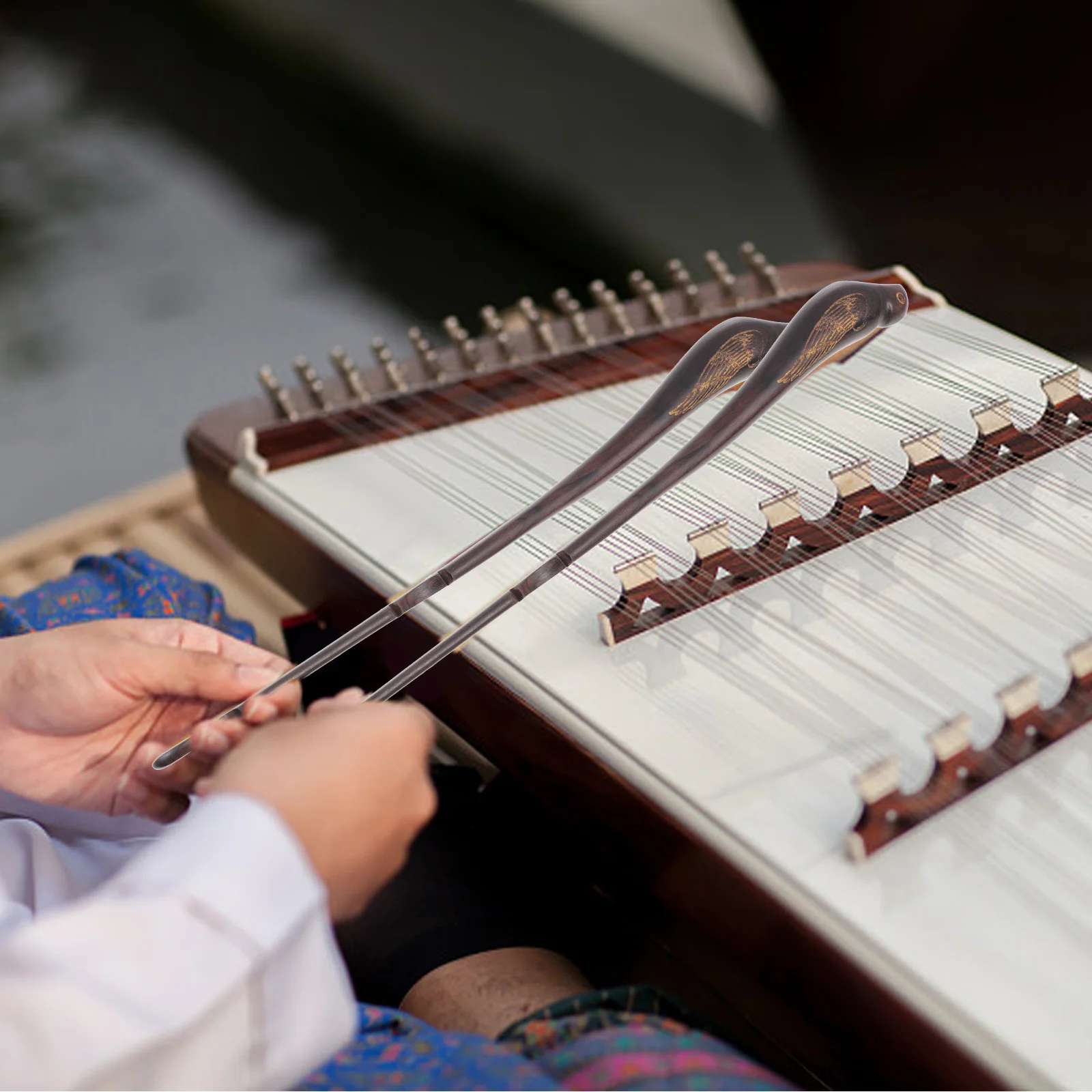 

1Set Bird Type Dulcimer Practice Hammer Ebony Premium Quality Durable Professional Dulcimer Accessories Musical Instrument Parts