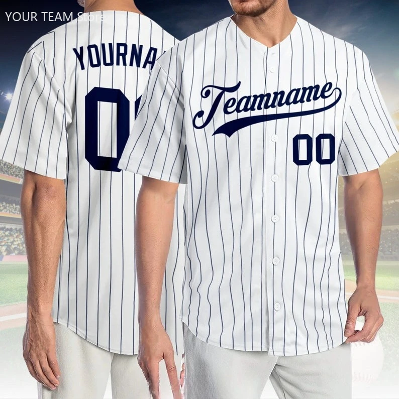 

Personalized Name Team,Custom Stripe Line Color Couple Baseball Jersey For Baseball Fans Custom Number Baseball Team Jerse
