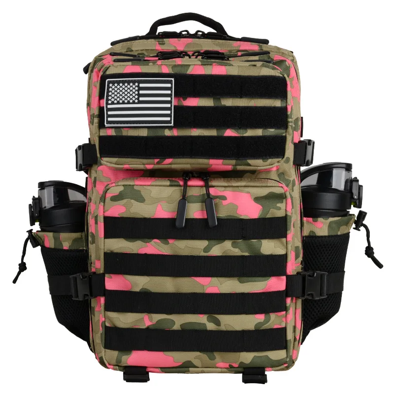 50L Camouflage tactical Backpack survival Bag Hunting MOLLE Backpack GYM For Men EDC Outdoor Hiking Rucksack Witch Bottle Holder