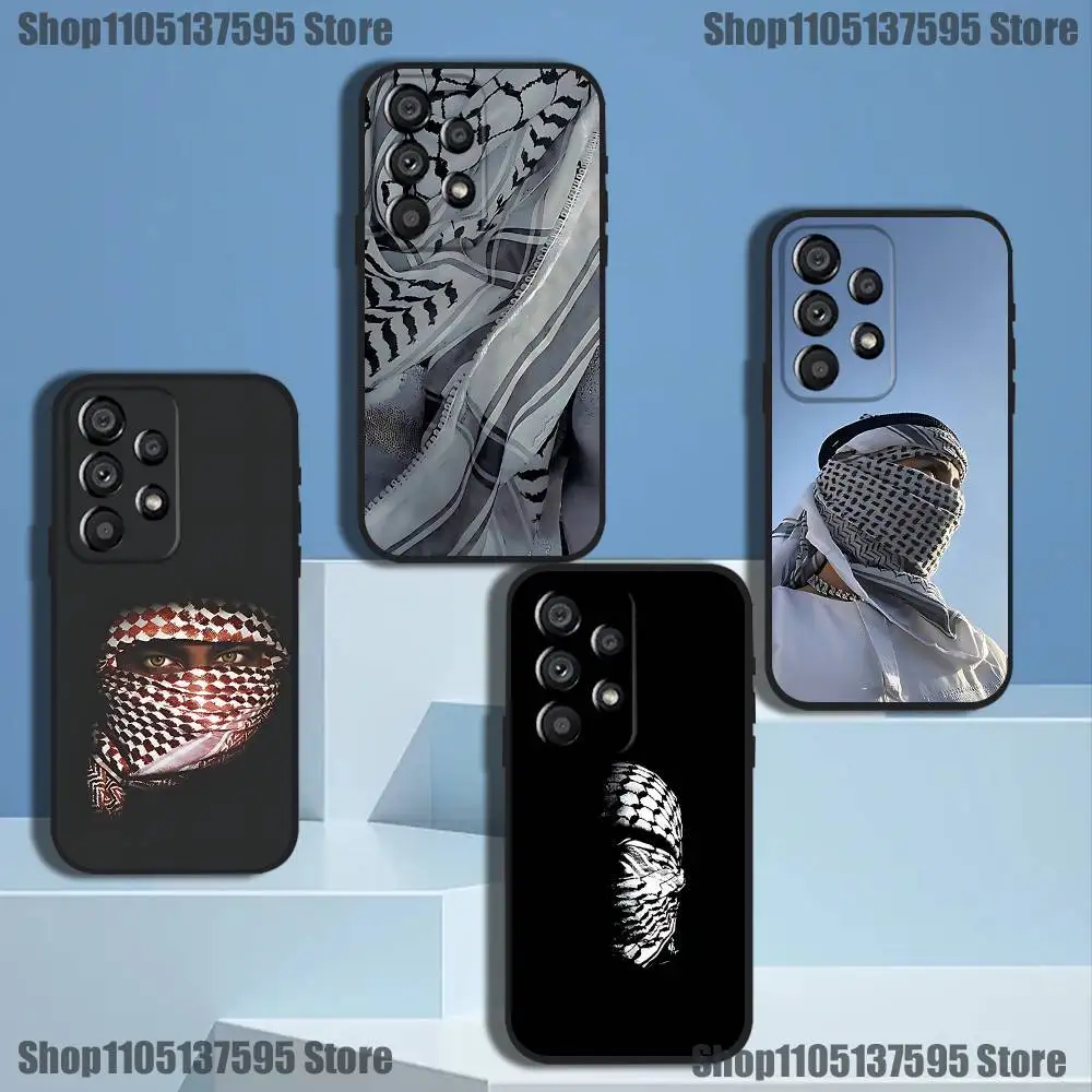 

Hattah Keffiyeh Fashion Phone Case For Samsung Galaxy A 91,80,73,72,71,53,52,51,22,5G Shockproof Soft Black Cover