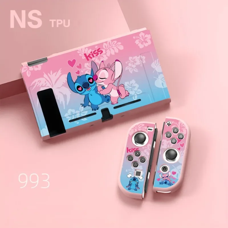 

Cartoon Stitch Case Console For Nintendo Switch NS/OLED Protective Cover Game Console Case Controller Leather Case Accessories