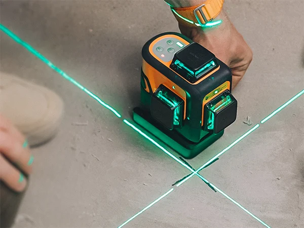 DOVOH  Laser Level 360 Auto-Leveling Heavy Duty 3 Flat Structure Rechargeable, Suitable for Contractor Tile Ceilings, P3-360G
