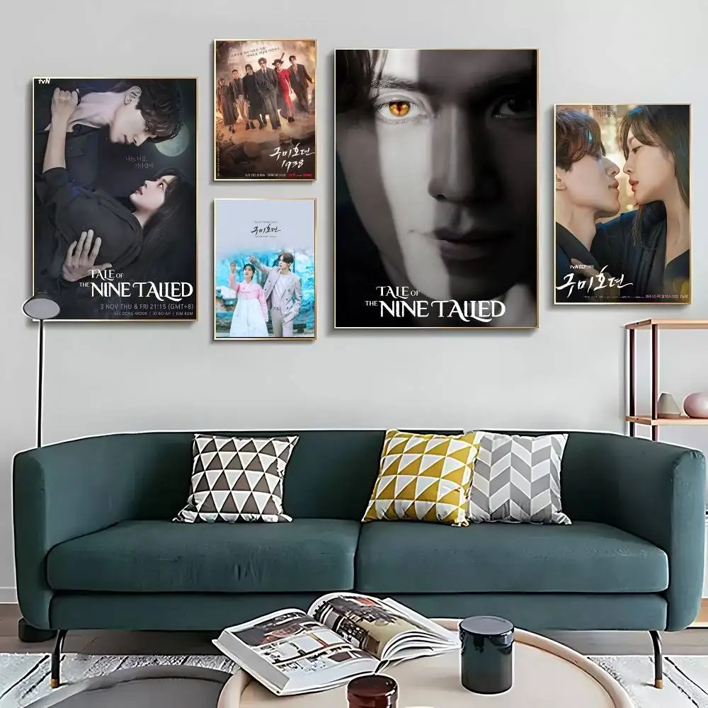 Tale Of The Nine Tailed Posters Kraft Paper Vintage Poster Wall Art Painting Study Aesthetic Art Wall Stickers