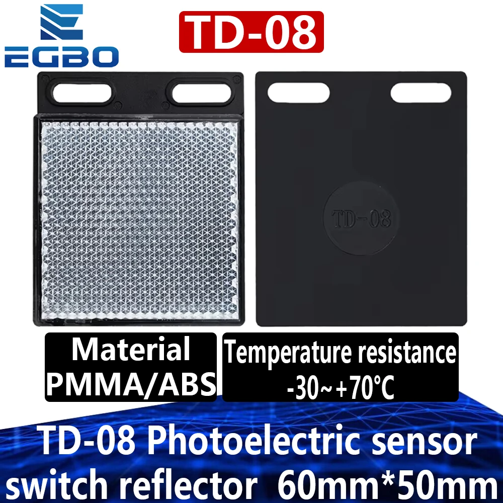 1~2PCS EGBO Photoelectric sensor switch reflector E3JK-R4M1 E3F-R2N1 reflector TD-08