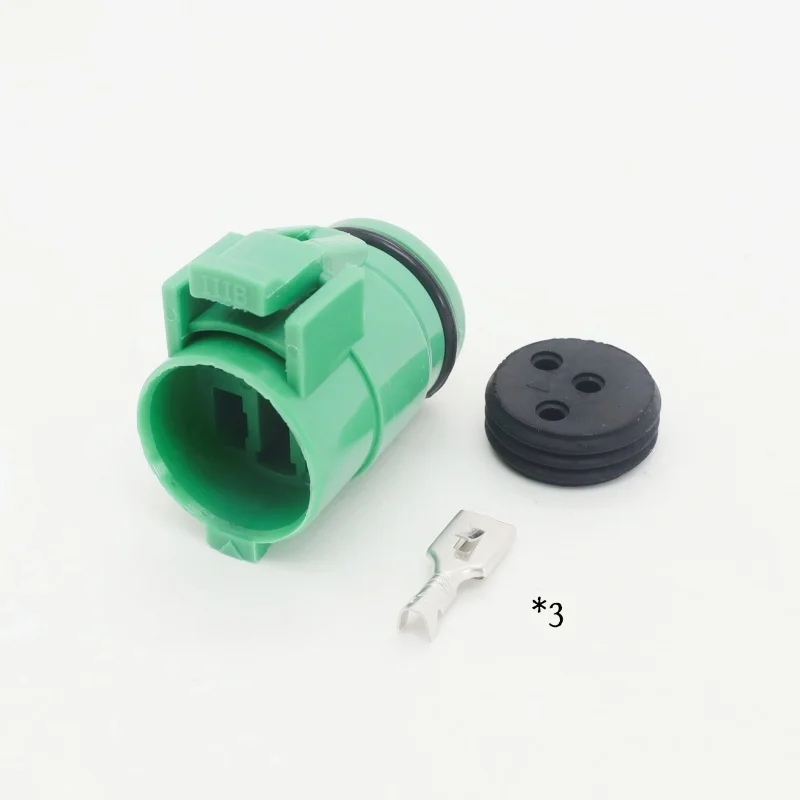 Car Accessory 1 Set 3 Pin Round Alternator Connector Waterproof Wiring Harness Female Plug for 90980-10341 90980-11491