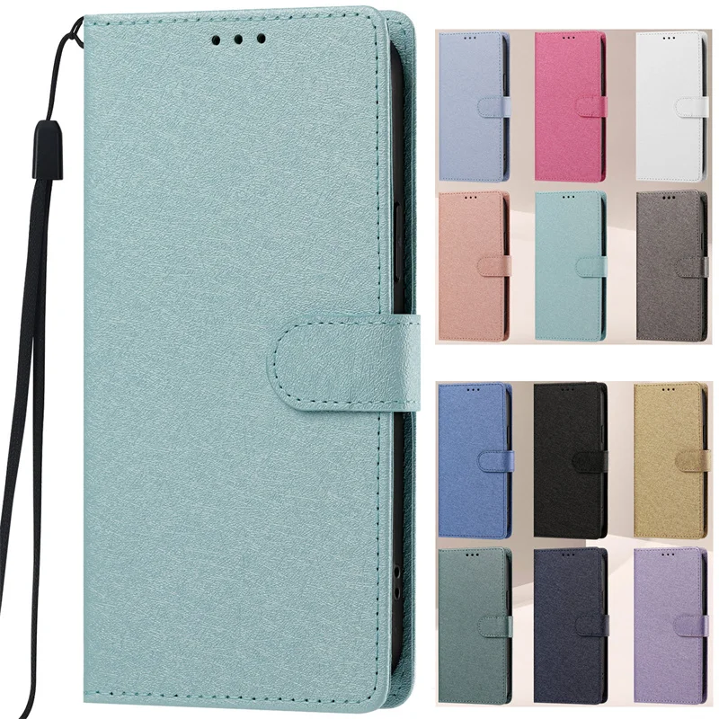 New Colorful Case for Samsung Galaxy S21 S20 Ultra FE S10 S10e S9 S8+ S7 S6 edge Plus Fundas Strap Stand Wallet Back Cover Case