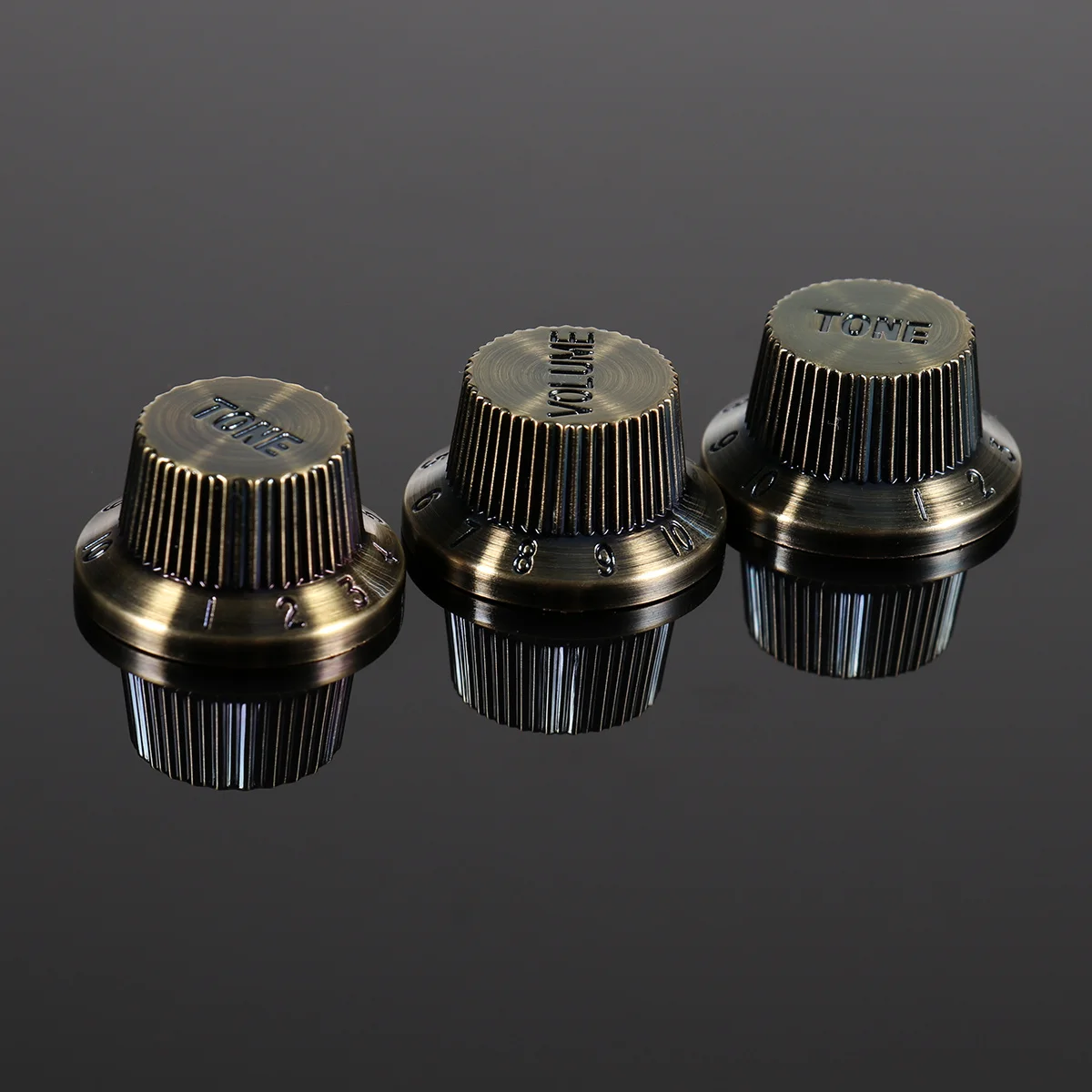 

3Pcs Plastic Guitar Control Knobs D65 Bronze Color Volume Tone Caps Suitable for Electric Guitar Bass Parts Control Knobs Cap