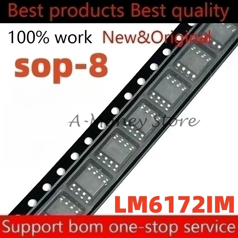 

(5-10pcs)LM6172IM LM61721MX LM6172IMX/NOPB LM6172 sop-8