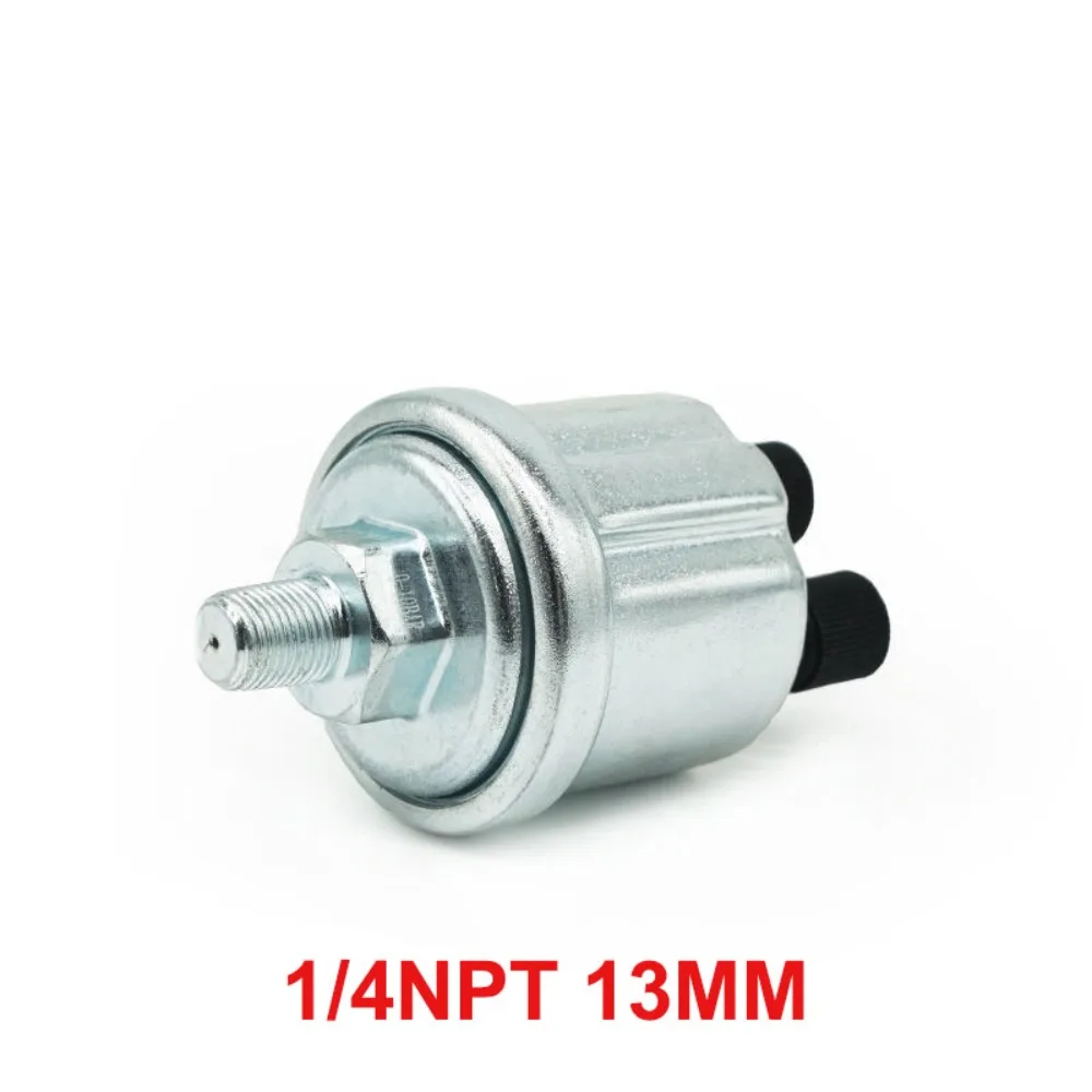 Universal VDO Oil Pressure Sensor 0 to 10 Bars 1/8NPT Diesel Generator Part 10mm Stainless Crew Plug Alarm Pressure Sensor