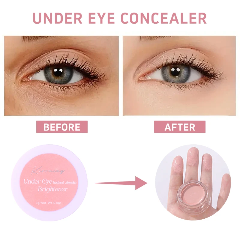 Kirrming Make-Up Oogconcealer Matte Onder Oogverhelderaar Met Sheaboter Oog Verbergen En Verhelderen Donkere Kringen Concealer Crème