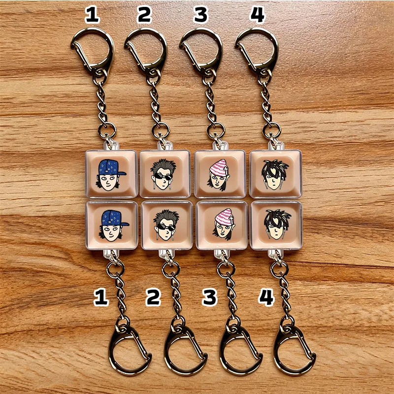 Porte-clés en acrylique Idol Boy LNGSHOT Periphery Keyboard, accessoires de sac à dos, ornement, cadeaux pour fans OHYUL RYUL WOOJIN LOUIS, collection