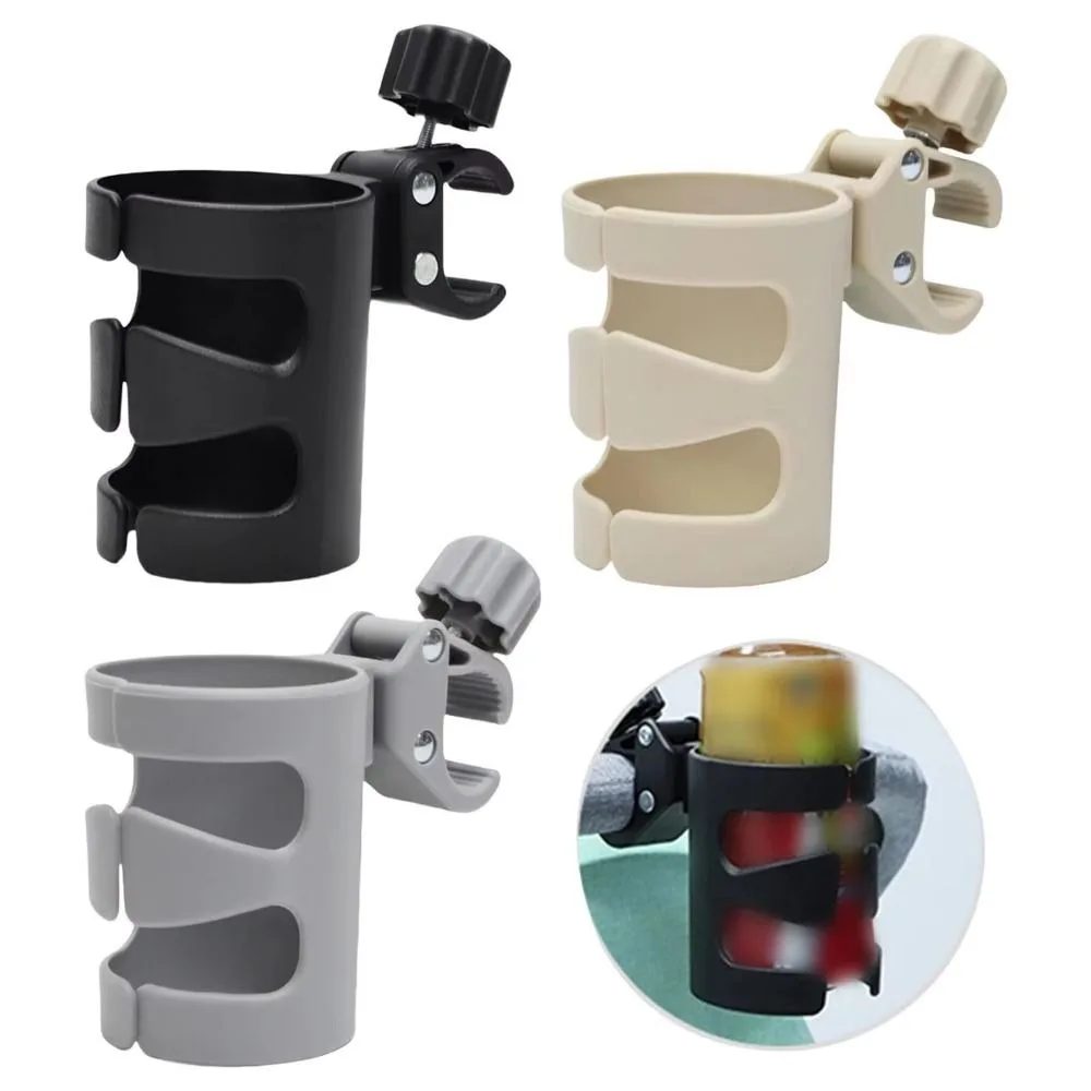 360° Rotatable Baby Stroller Cup Rack Anti-Slip Non Perforated Bicycle Kettle Holder Durable Practical Water Bottle Organiser