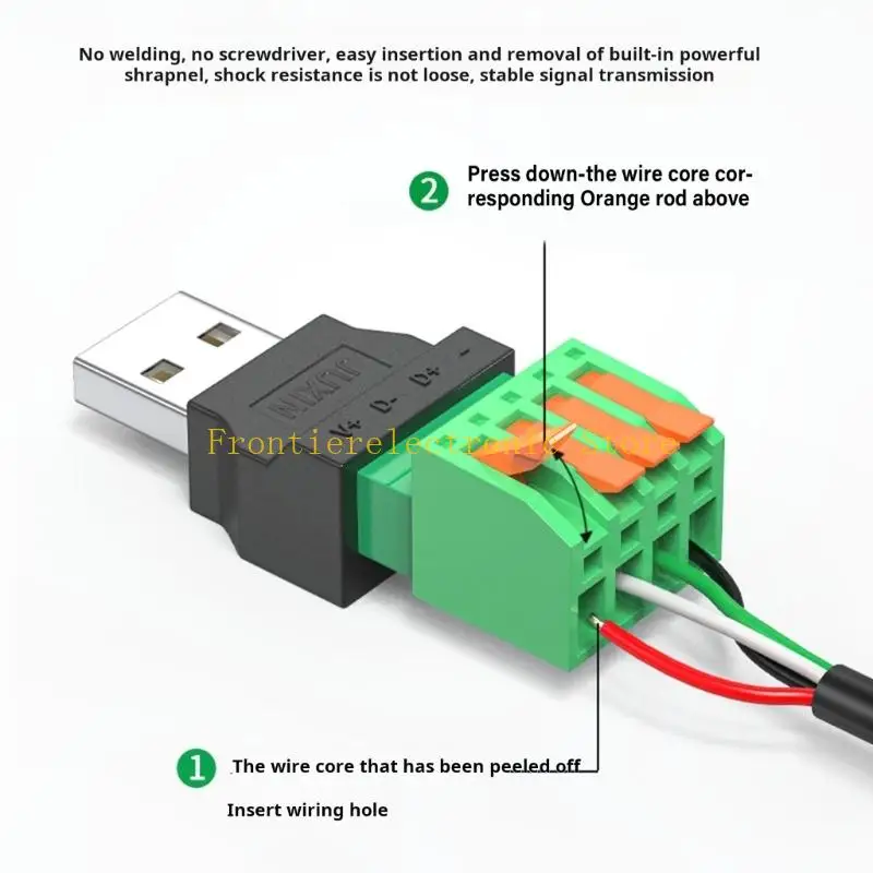 G8DB Convenient Installation USB 2.0 Plug Adapter For Blower Mouse Keyboards Wiring