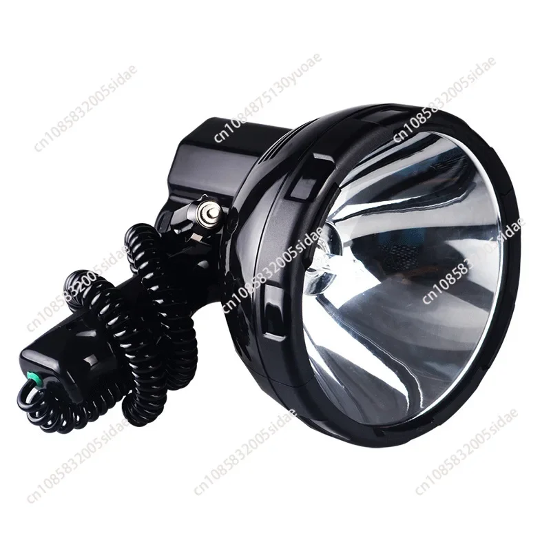 12V 55W 6500K Spotlight, Super Bright LED Flashlight Handheld Spotlight  3000 Meters Range, Large Flashlight Searchlight