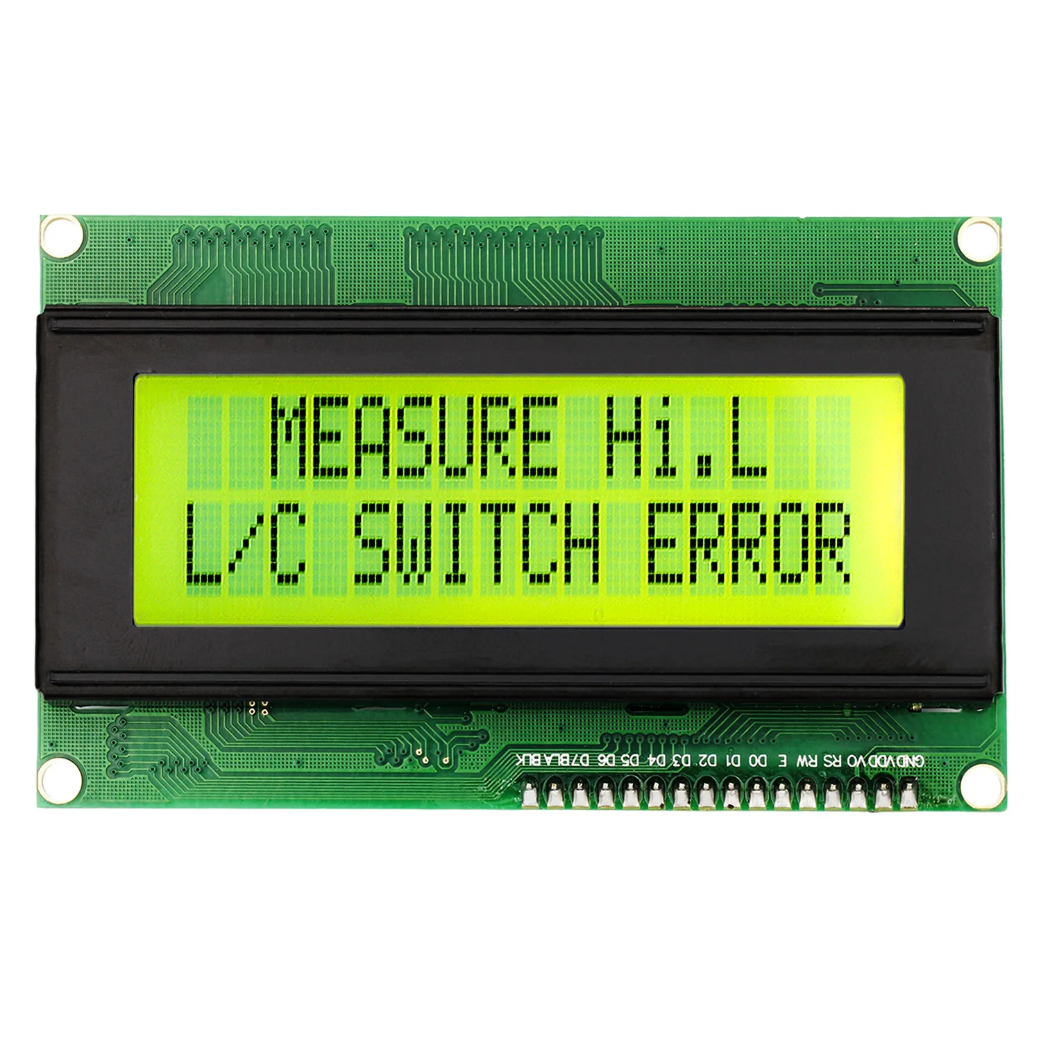 Imagem -05 - Módulo de Exibição Lcd para Arduino Adaptador de Interface Serial Tela Azul ou Verde Caractere 20x4 Lcd2004 Hd44780 2004a Iic I2c