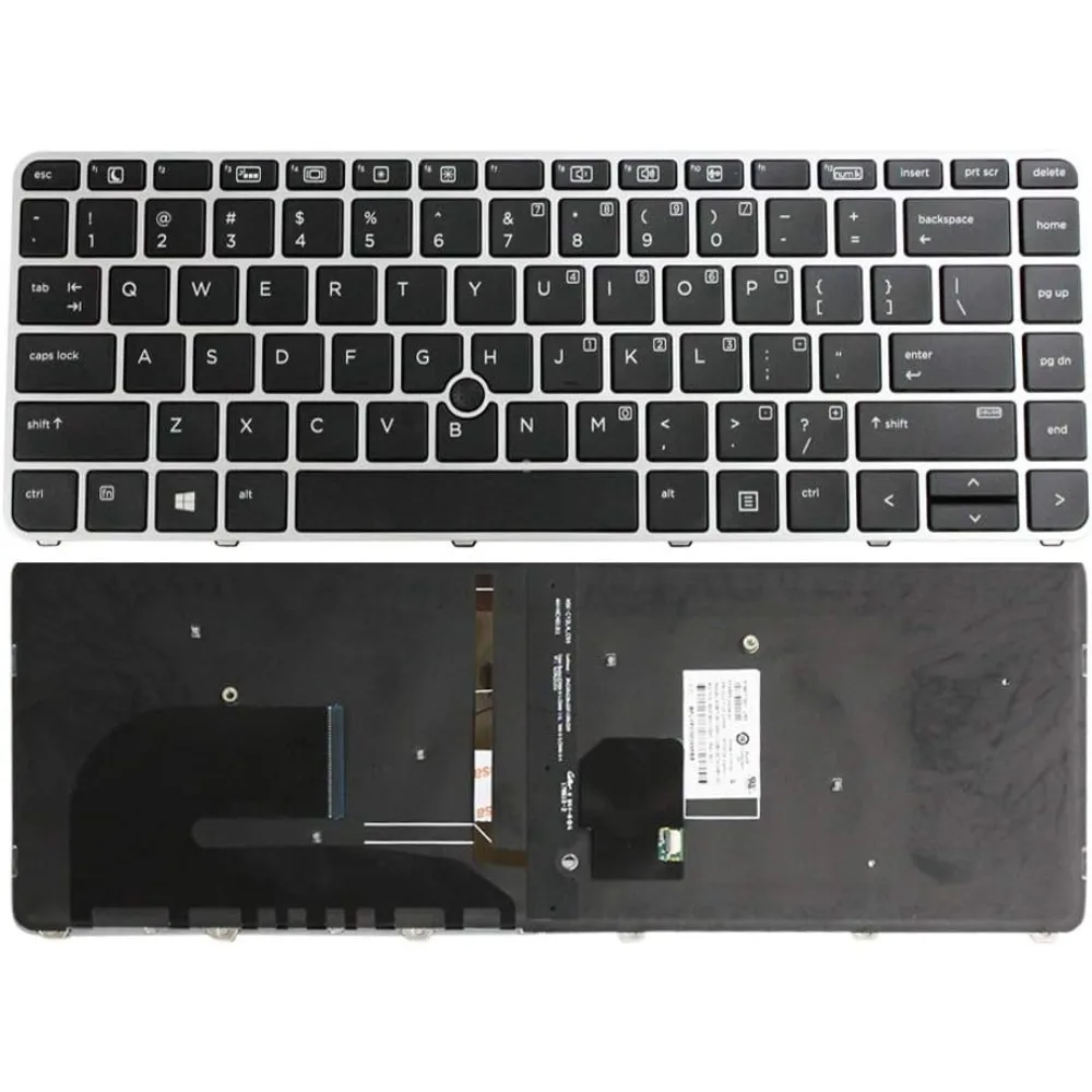 Laptop US Backlit Keyboard Replacement for HP Elitebook 745 G3 840 G3 848 G3 745 G4 840 848 G4 836308-001
