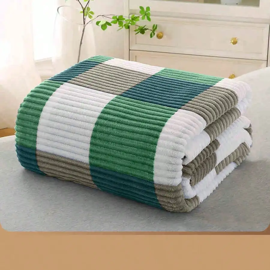 Manta para Aire Acondicionado de 200x230cm , Diseño Cuadros Frescos, Multiusos en Sofá/Cama, Ideal para Siesta y Hogar