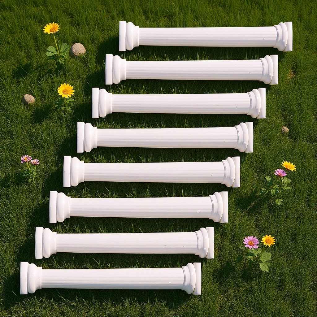 

8Pcs Cake Support Rods Plastic Pillars Tiered Cake Display Stand Decorative Wedding Birthday Party Desert Table Display Stand