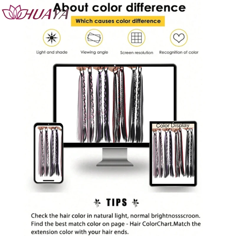 Black White Highlight Long Straight Hair Wig with Braids Synthetic Hair Extensions for Women Daily Party Cosplay