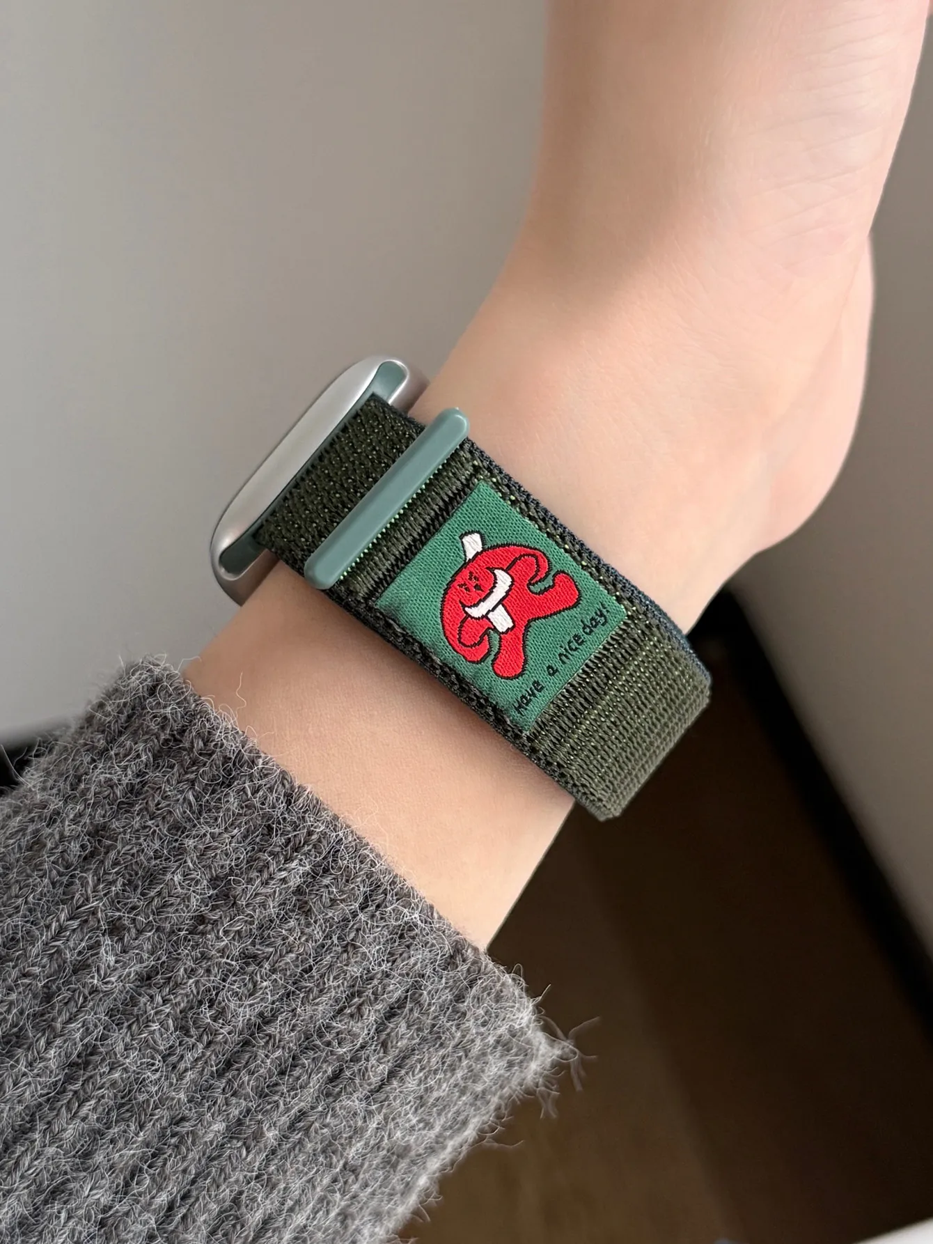 الإبداعية الكرتون القماش ملصقات المنسوجة حزام النايلون ل سوار ساعة يد آبل 10S 42/46 مللي متر 49 الترا ل Iwatch SE 38/41/45 مللي متر 40/44 الفيلكرو