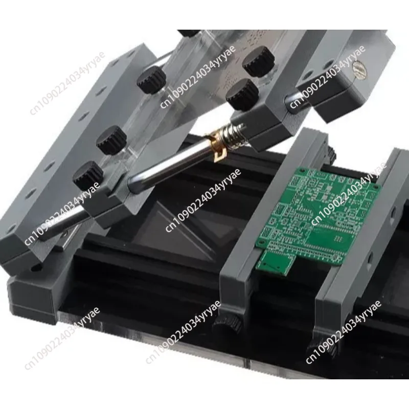 Manual Screen Printing Machine for PCB - Compact Benchtop Solder Paste Stencil Printer 150x150mm Printing Area