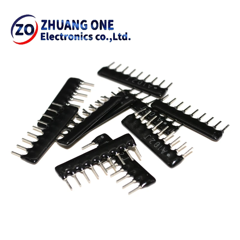 10PCS 9Pin Resistor Rede Matriz A103J A102J 3 2 10 1 A472J 4.7K K K K K 6.8K 3.3K 2.2K 2.54 MILÍMETROS Pino SIP-9