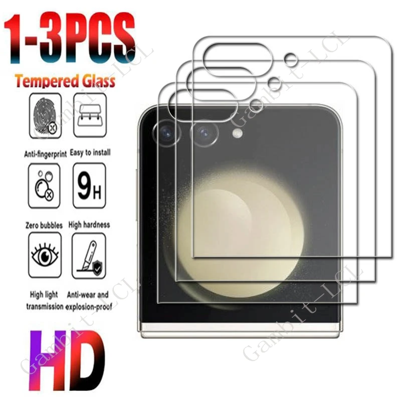 1-3PCS Tempered Glass For Samsung Galaxy Z Flip6 Protective ON ZFlip6 Flip5 Flip7 FE ZFlip5 Flip 7 6 Screen Protector Cover Film
