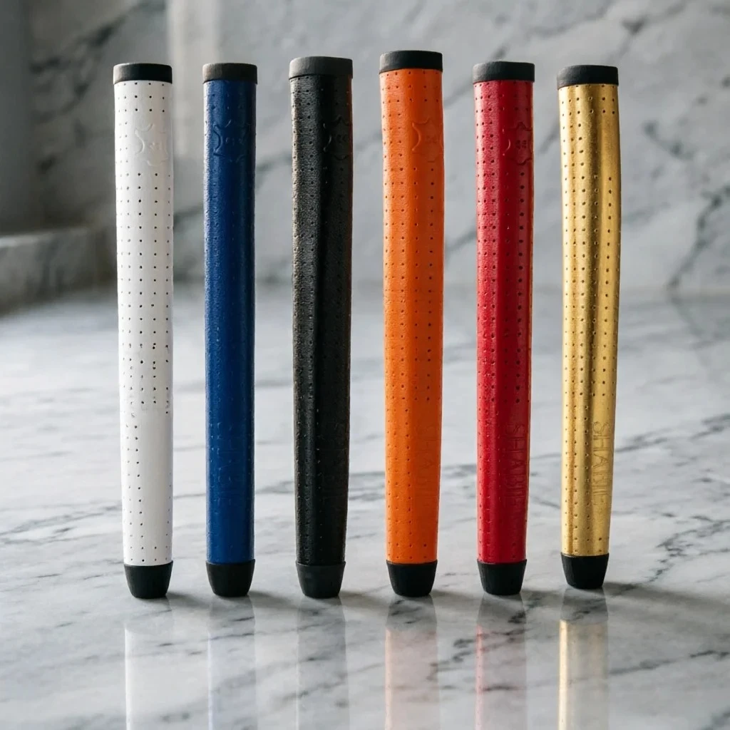 unisex-golf-putter-grip-2026-new-korean-style-genuine-leather-anti-slip-oversized-durable-universal-comfortable-all-weather-soft