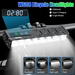 Bicycle Light Front 10000Lumen Bike Light 10000mAh Waterproof Flashlight USB Charging MTB Road Cycling Light Lamp Accessories