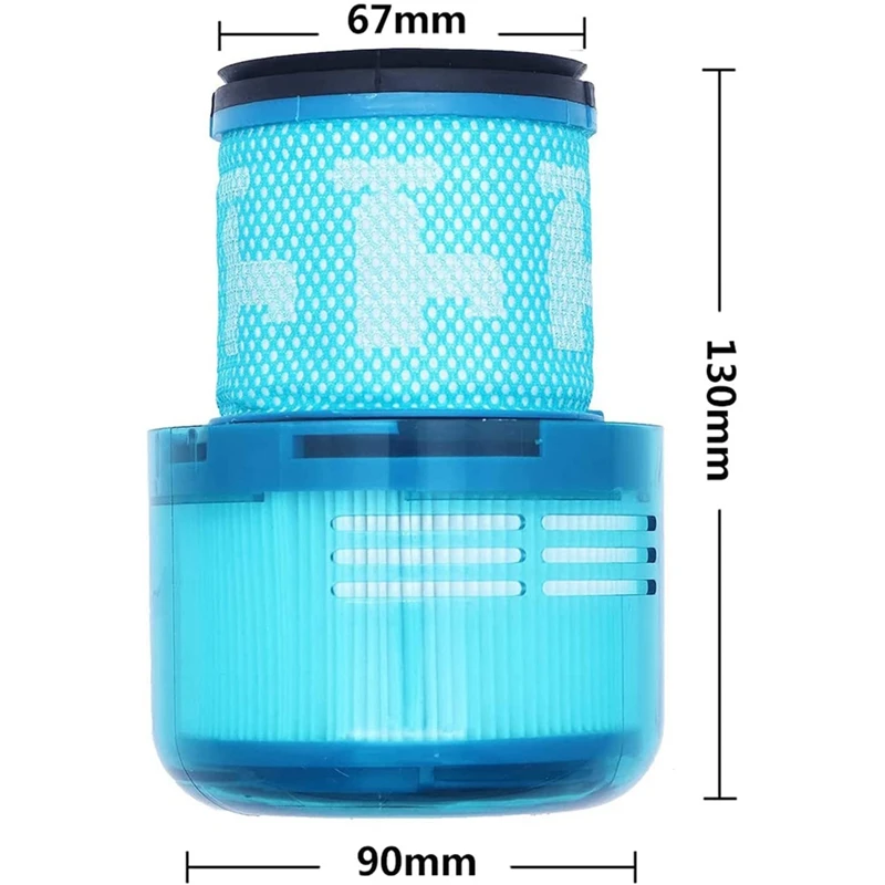 Ersatzfilter für Staubsauger der Serien Dyson V15 SV14 V11, waschbares Filtereinheitszubehör