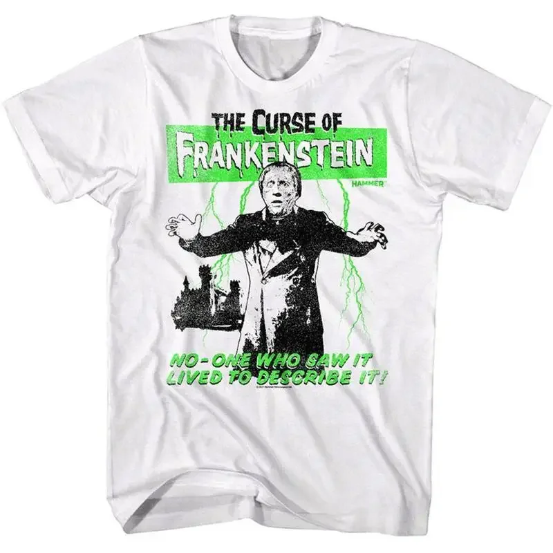 Curse of Frankenstein Castle Men's T Shirt Lived to Describe it Hammer Horror