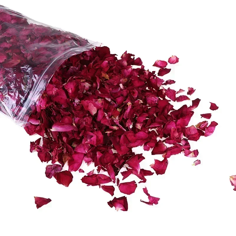 50g Bathing Supply Romantic Natural Dried Rose Petals Bath Milk Bath Dry Flower Petal Spa Whitening Shower Bath Products